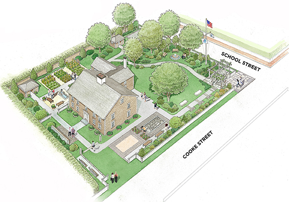 Cooke House Gardens conceptual drawing