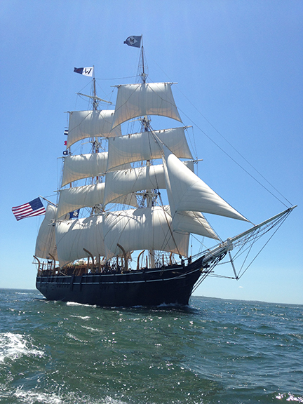 Wooden whaling ship